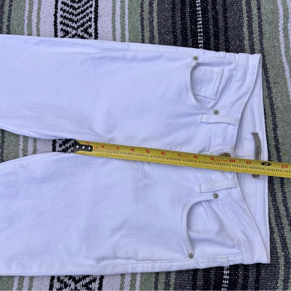 Hudson jeans holly high rise bell bottom flare white jeans - Picture 4 of 14